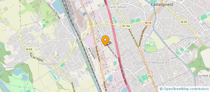 localisation de l'entreprise LES BELLOU IMMOBILIER à AUCAMVILLE