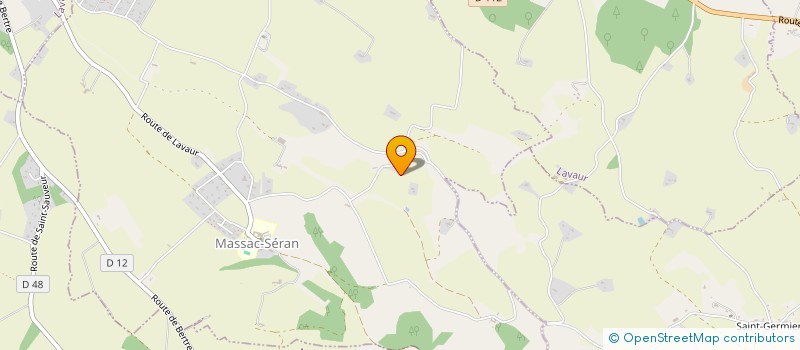 localisation de l'entreprise LES BELLS BROTHERS  MASSAC-SERAN