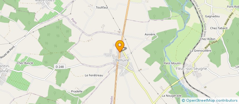 localisation de l'entreprise LES BELLUISIENS  BELLUIRE