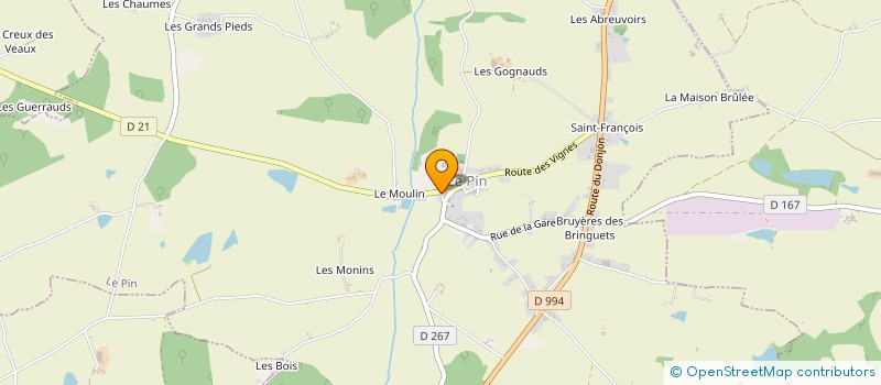 localisation de l'entreprise LES BELO à LE PIN