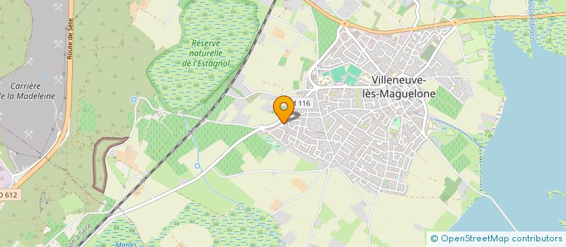 localisation de l'entreprise LES BELUGUES  VILLENEUVE-LES-MAGUELONE