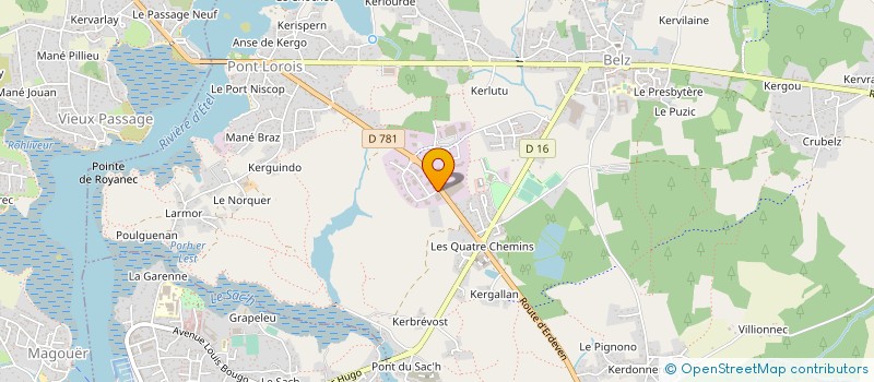 localisation de l'entreprise LES BELZ IDEES  BELZ