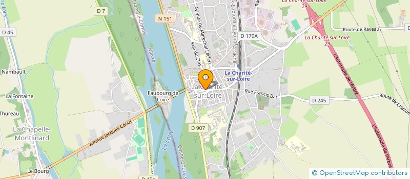 localisation de l'entreprise LES BENEDICTINES à LA CHARITE-SUR-LOIRE