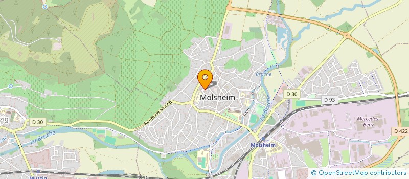 localisation de l'entreprise LES BENEVOLES CHANTIER DE LA CHARTREUSE  MOLSHEIM