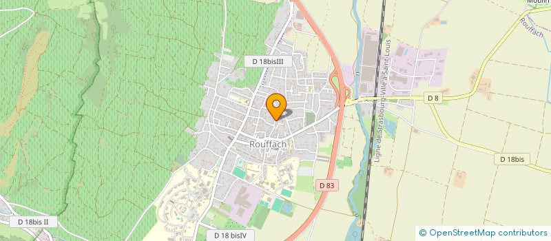 localisation de l'entreprise LES BENEVOLES POUR LA LUTTE CONTRE LE CANCER  ROUFFACH