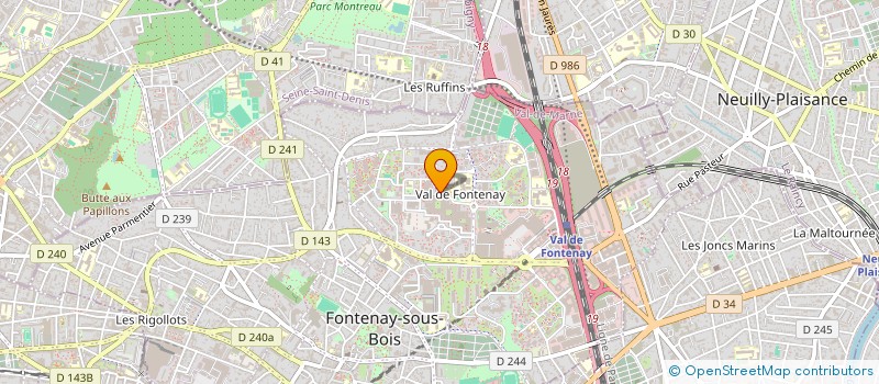 localisation de l'entreprise LES BENIS DYNAMIQUES à FONTENAY-SOUS-BOIS