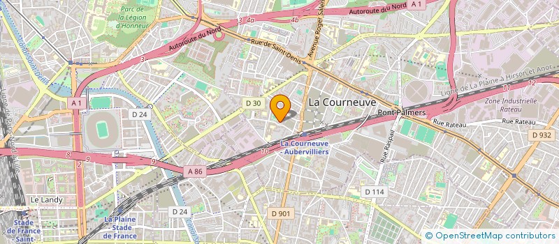 localisation de l'entreprise LES BENNEURS  BOBIGNY