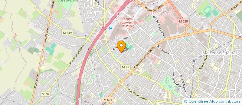 localisation de l'entreprise LES BEQUILLES DE L'ESPOIR à TOURCOING