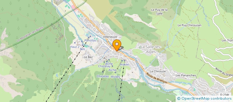 localisation de l'entreprise LES BERAUDES  LA SALLE-LES-ALPES