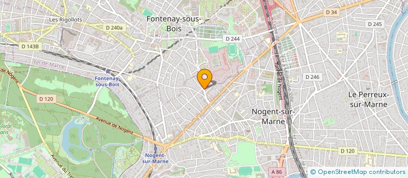 localisation de l'entreprise LES BERCEAUX à NOGENT-SUR-MARNE