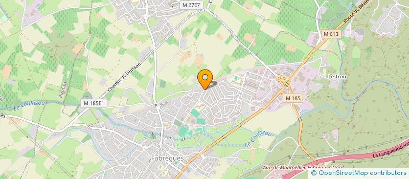 localisation de l'entreprise LES BERCEAUX D'AMELIE FABREGUES à FABREGUES