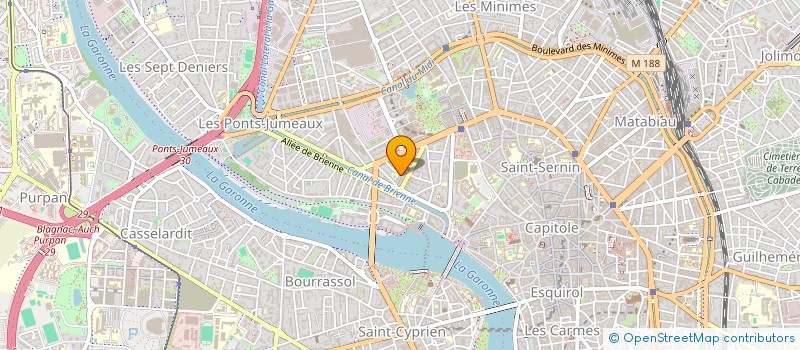 localisation de l'entreprise LES BERCEAUX DE CROIX DAURADE  TOULOUSE
