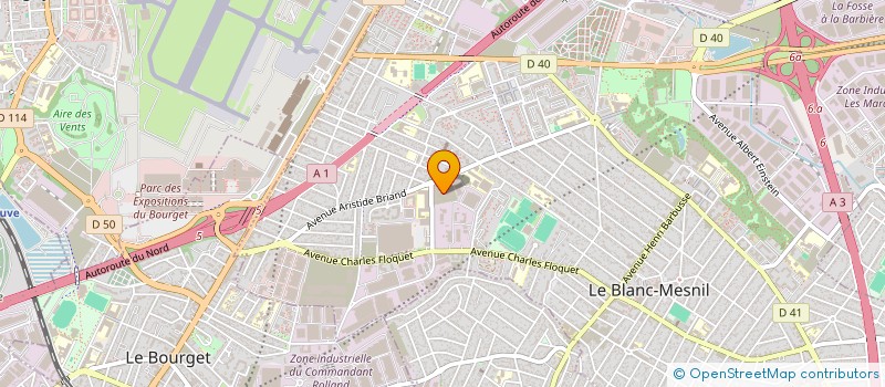 localisation de l'entreprise LES BERCEAUX DE L'ESPOIR (LBE) à LE BLANC-MESNIL
