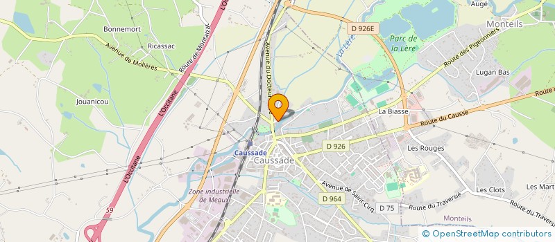 localisation de l'entreprise LES BERETS VERTS  CAUSSADE