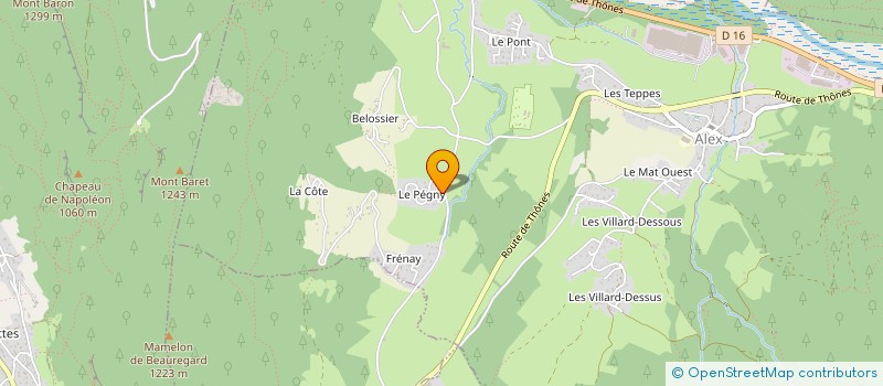 localisation de l'entreprise LES BERGE DE MARIE  ALEX