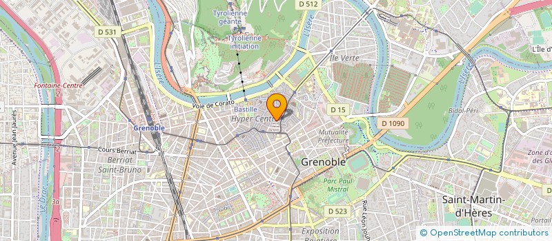 localisation de l'entreprise LES BERGERETTES à GRENOBLE