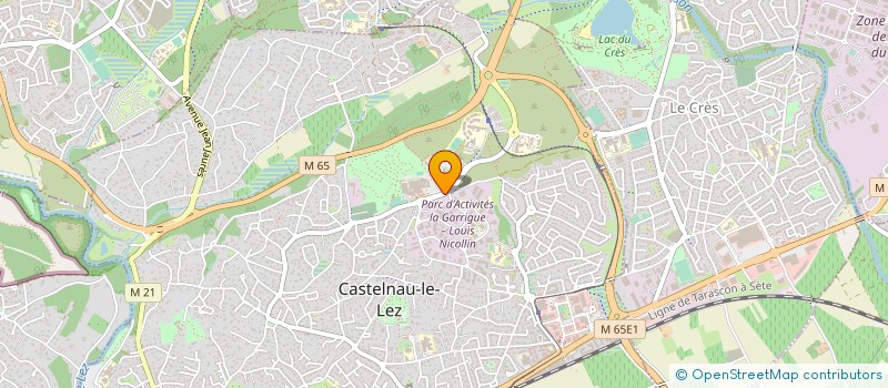 localisation de l'entreprise LES BERGERIES  CASTELNAU-LE-LEZ