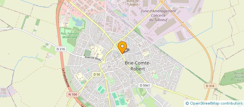 localisation de l'entreprise LES BERGERIES  BRIE-COMTE-ROBERT