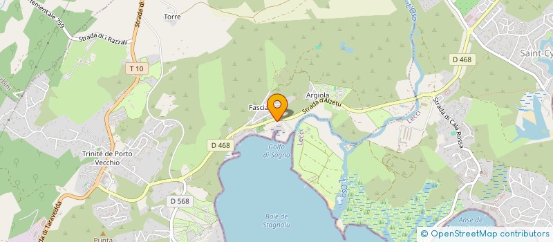 localisation de l'entreprise LES BERGERIES DE CALA ROSSA  LECCI