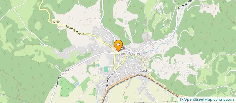 localisation de l'entreprise LES BERGERONNETTES  CASTELS ET BEZENAC