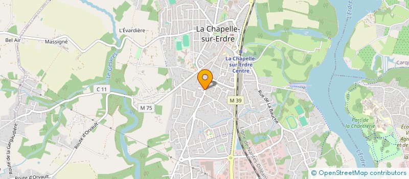 localisation de l'entreprise LES BERGERONNETTES  LA CHAPELLE-SUR-ERDRE