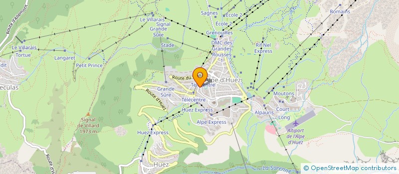 localisation de l'entreprise LES BERGERS 1850  HUEZ