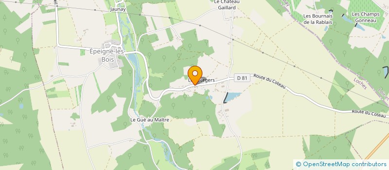 localisation de l'entreprise LES BERGERS  EPEIGNE-LES-BOIS