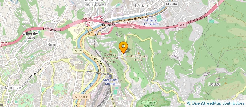 localisation de l'entreprise LES BERGERS à NICE