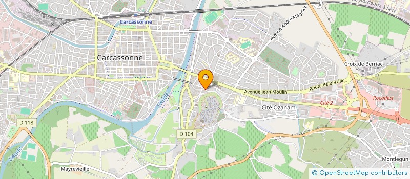 localisation de l'entreprise LES BERGERS D'ARCADIE à CARCASSONNE
