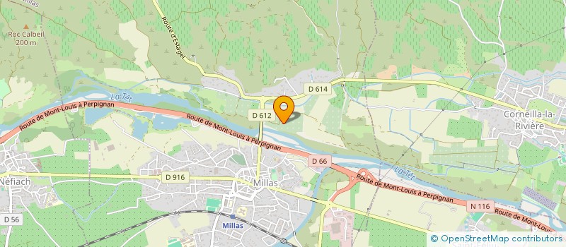 localisation de l'entreprise LES BERGERS DE LA TET  MILLAS