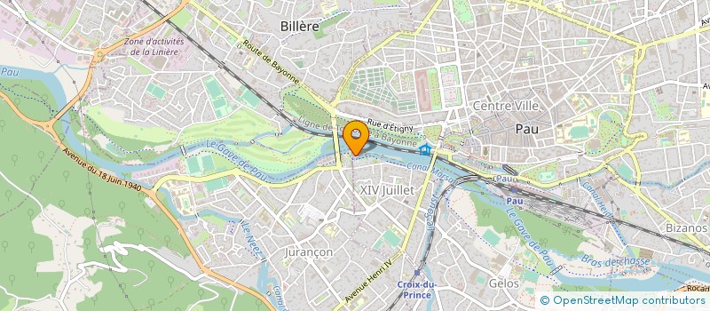 localisation de l'entreprise LES BERGES D'OLYMPIE à PAU
