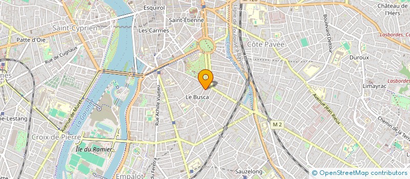 localisation de l'entreprise LES BERGES DE BARNABE  TOULOUSE