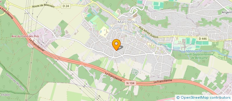 localisation de l'entreprise LES BERGES DE BEROU  MARCOUSSIS