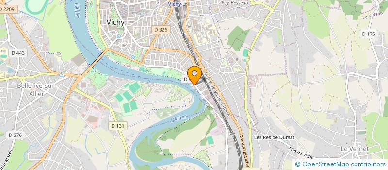 localisation de l'entreprise LES BERGES DE L'AVIRON à VICHY