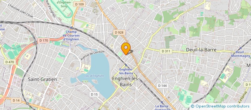localisation de l'entreprise LES BERGES DE L'OISE à ENGHIEN LES BAINS