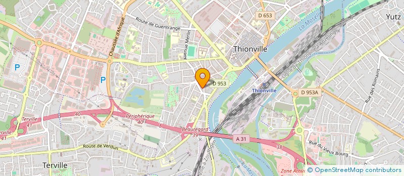 localisation de l'entreprise LES BERGES DE NEPTUNE à THIONVILLE