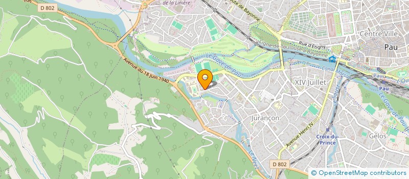 localisation de l'entreprise LES BERGES DU ROCK  JURANCON