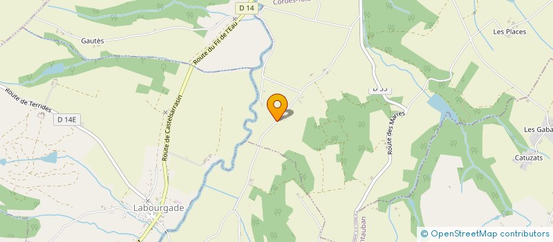 localisation de l'entreprise LES BERGINES  CORDES-TOLOSANNES