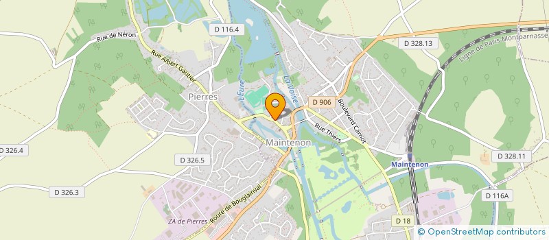 localisation de l'entreprise LES BERNACHES à MAINTENON