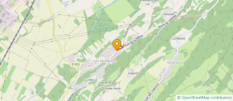 localisation de l'entreprise LES BERNADES  LA CHAVANNE