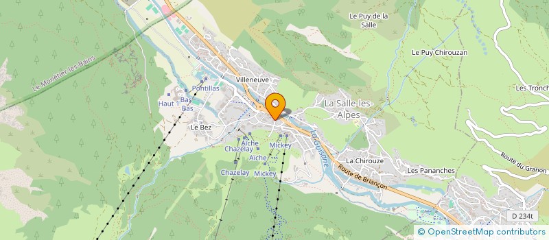 localisation de l'entreprise LES BERNARDS  LA SALLE-LES-ALPES