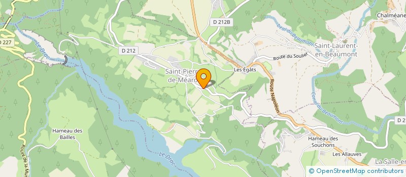 localisation de l'entreprise LES BERNARDS  SAINT-PIERRE-DE-MEAROZ