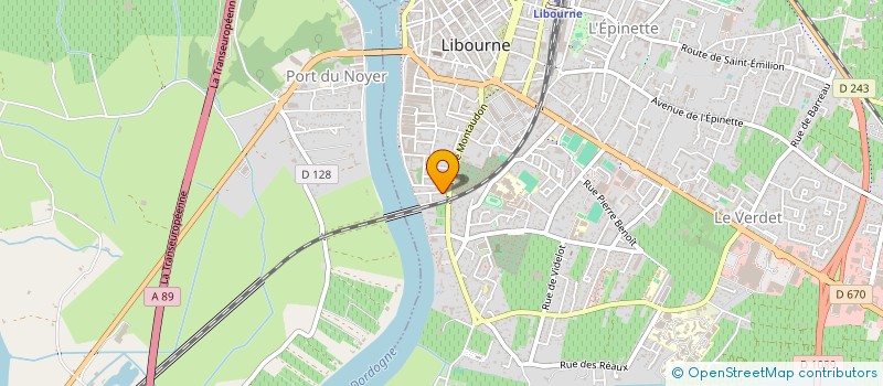 localisation de l'entreprise LES BERNEAUX  LIBOURNE