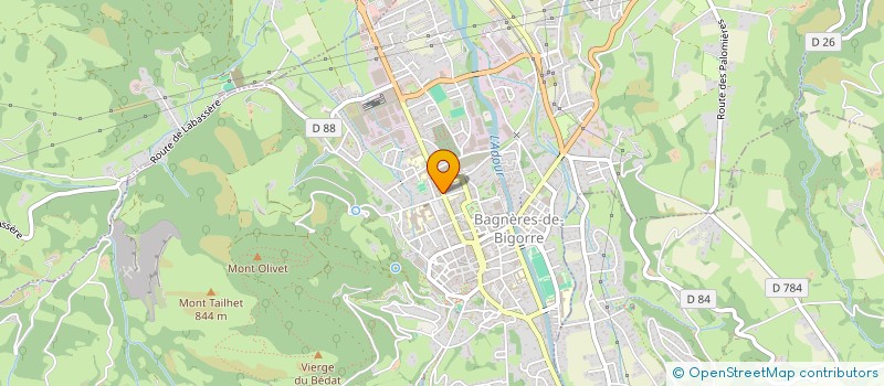 localisation de l'entreprise LES BEROIS DU CAMPUS SO  BAGNERES-DE-BIGORRE