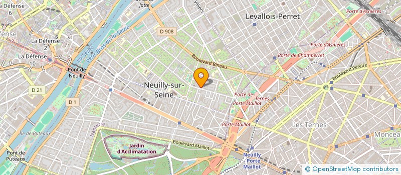 localisation de l'entreprise LES BERTHIERS à NEUILLY SUR SEINE
