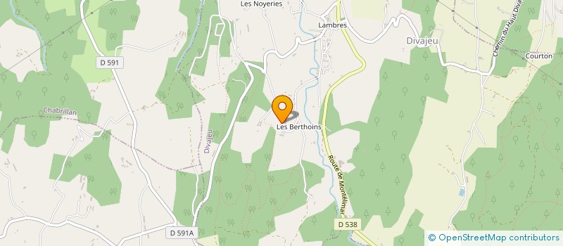 localisation de l'entreprise LES BERTHOUINS  DIVAJEU