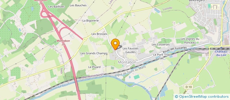 localisation de l'entreprise LES BERTINS  MONTVAL-SUR-LOIR