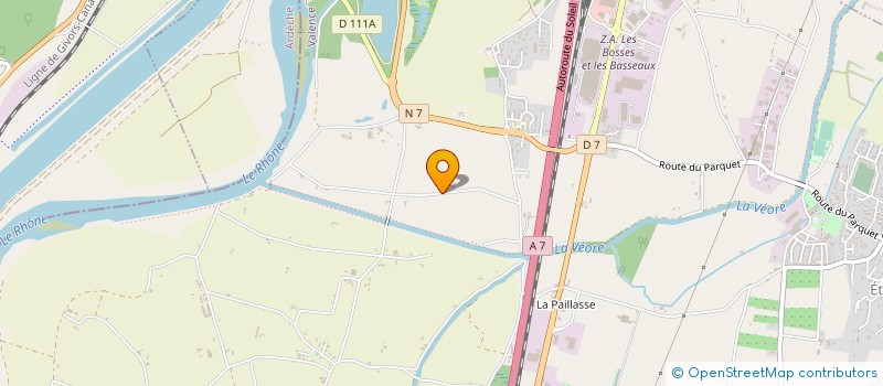 localisation de l'entreprise LES BERTRANDS à ETOILE-SUR-RHONE