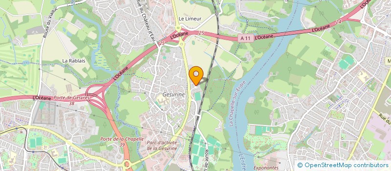 localisation de l'entreprise LES BESNERIES à CHAPELLE-SUR-ERDRE (LA)