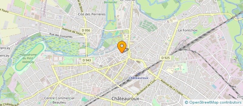 localisation de l'entreprise LES BESSONNEAUX à CHATEAUROUX
